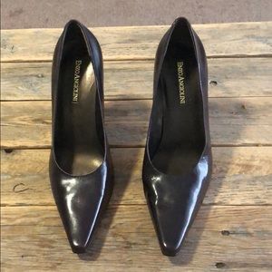Enzo Angelini Brown Leather Pump